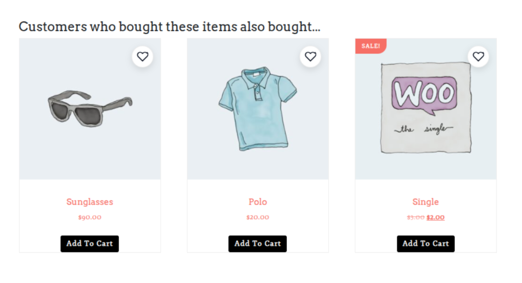 Customers Also Bought Storefront Preview