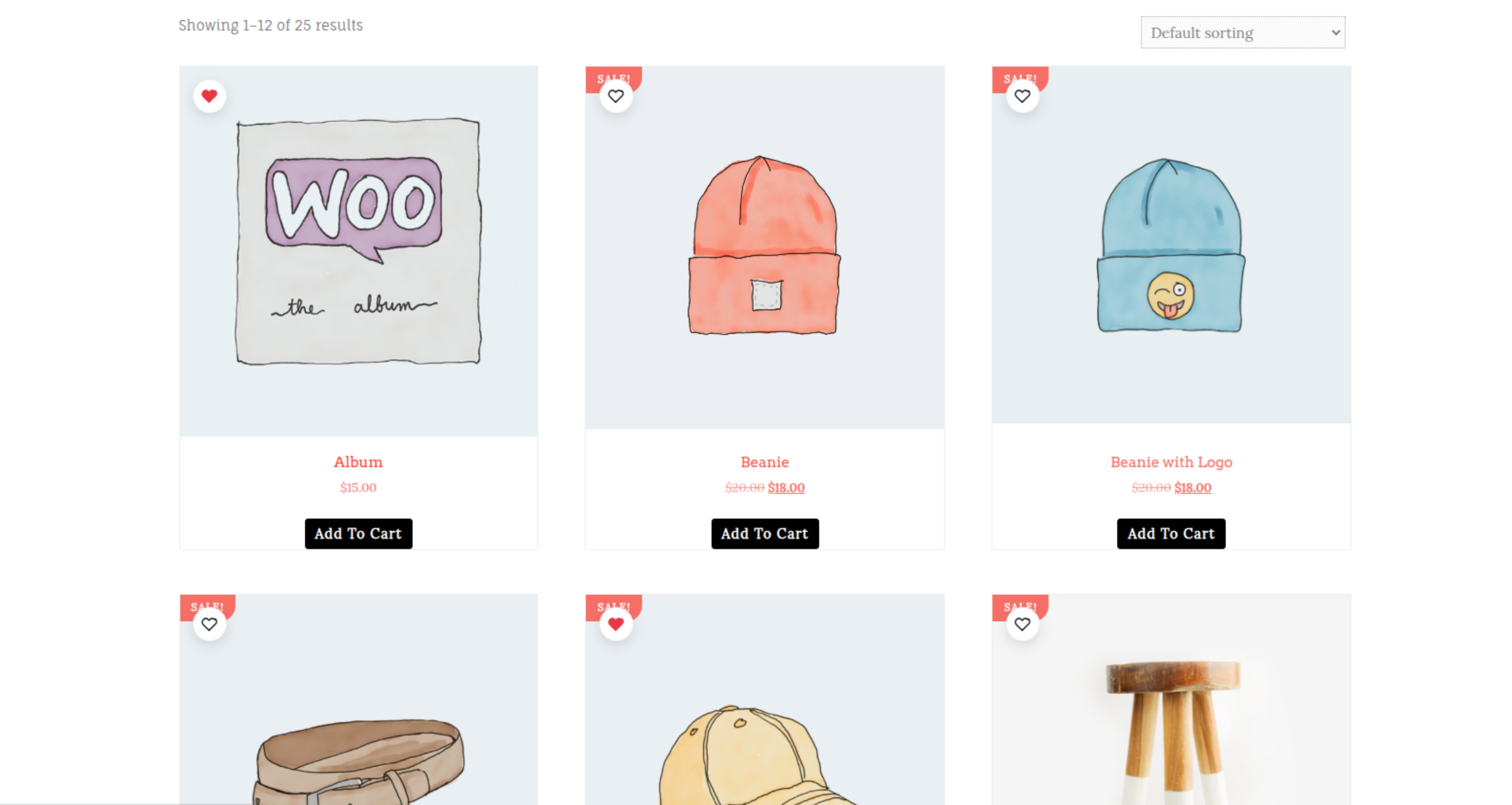 Mock WooCommerce store page being replayed